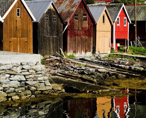 Bootshäuser in Norwegen